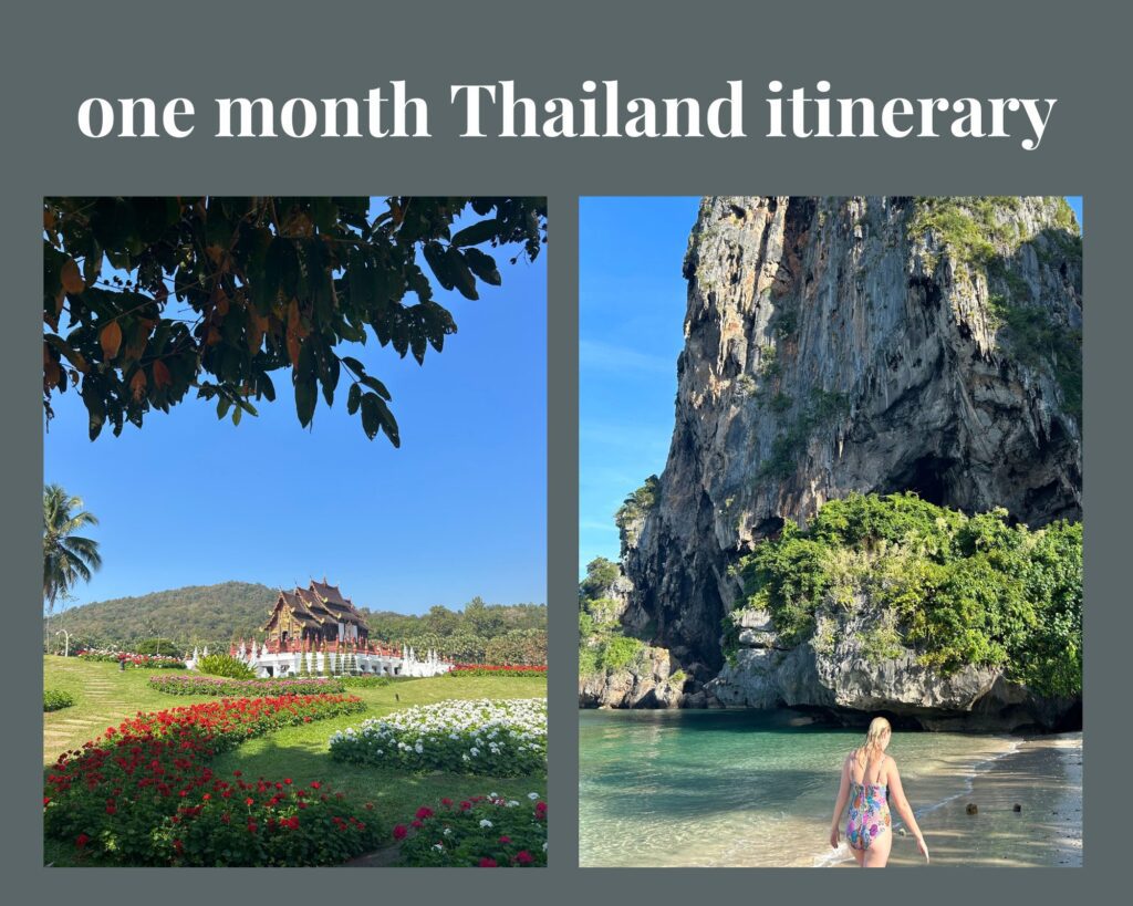 one month thailand itinerary 